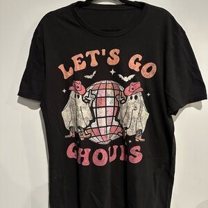 LET’S GO GHOULS Graphic Tee – Size L